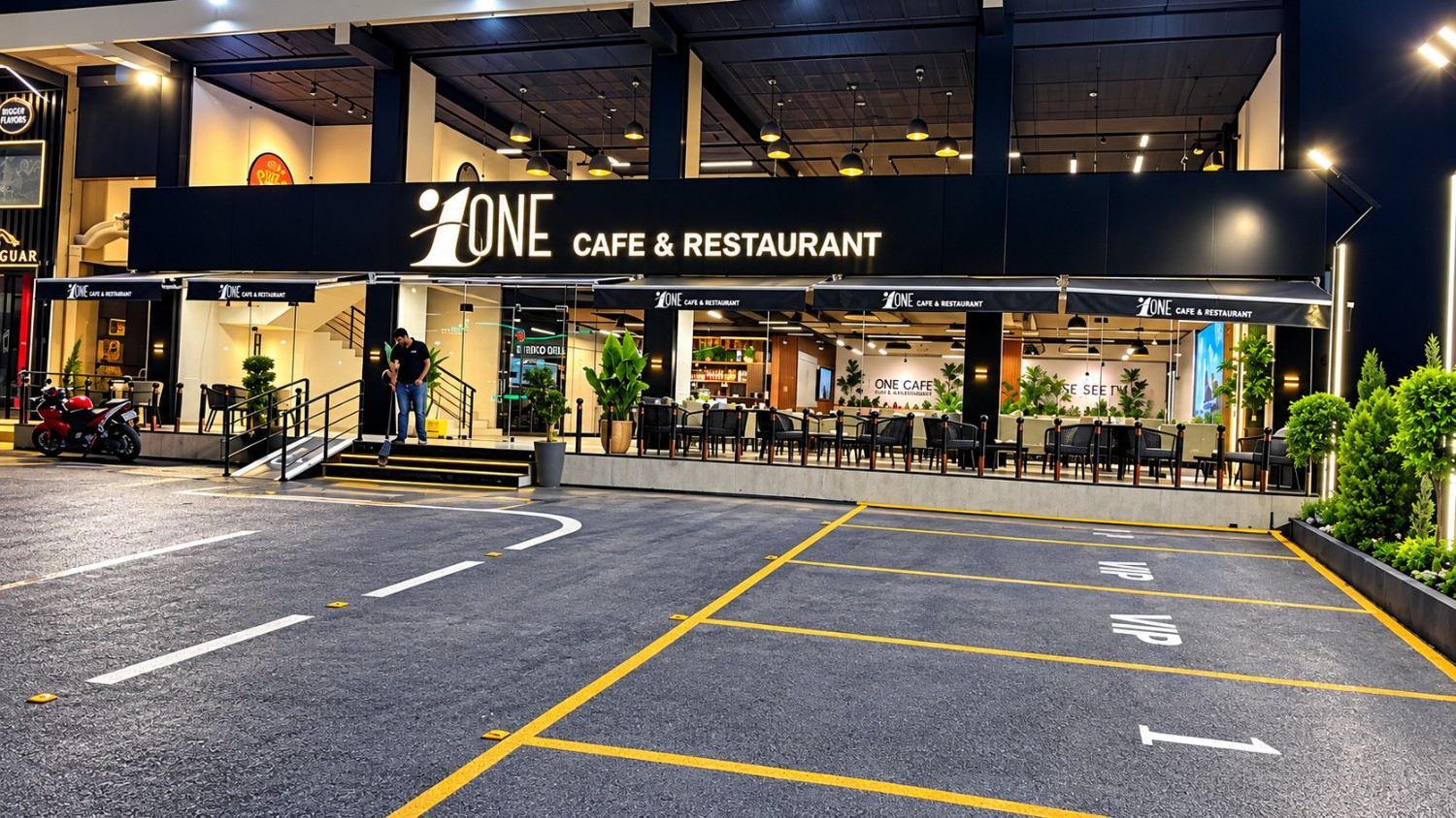 I One Cafe & Restaurant Night View