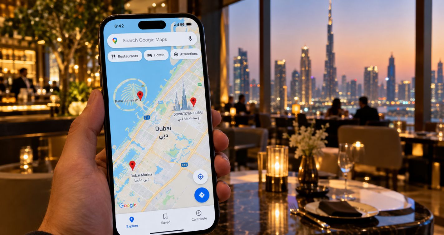 Google Maps ranking for Dubai restaurants